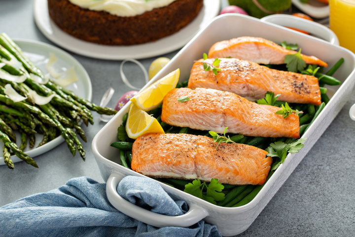 salmon dinner