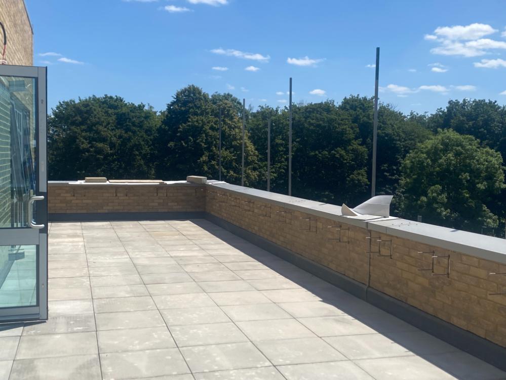 outdoor area of the care home